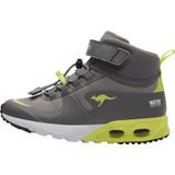 KangaROOS - KX-Hydro High-Top Unisex Sneaker - Grijs/Limoen - Waterdicht