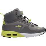 KangaROOS - KX-Hydro High-Top Unisex Sneaker - Grijs/Limoen - Waterdicht