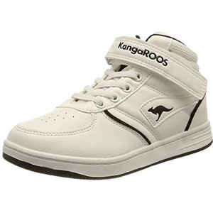 KangaROOS K-CP Flash EV Sneaker, wit/Jet Black, 28 EU