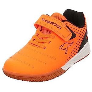 KangaROOS Unisex K5-Speed EV Sneakers, neon oranje/Jet Black, 37 EU