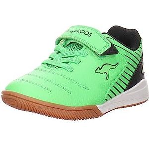 KangaROOS Unisex K5-speed Ev sneakers voor kinderen, Neon Green Jet Black, 25 EU