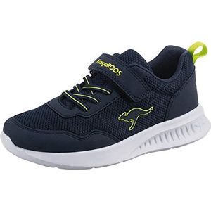 KangaROOS Unisex Kl-Frank Ev indoor gymschoen voor kinderen, Dk Navy Lime, 28 EU