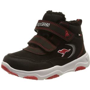 KangaROOS Ks-Freezer V RTX laarzen voor kinderen, Jet Black Fiery Red, 25 EU