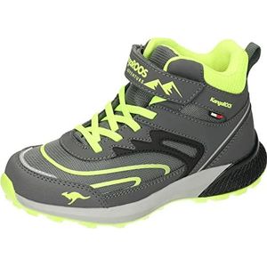 KangaROOS K-hk Teak Mid Ev RTX Wandelschoen voor kinderen, uniseks, Steel Grey Lime, 32 EU