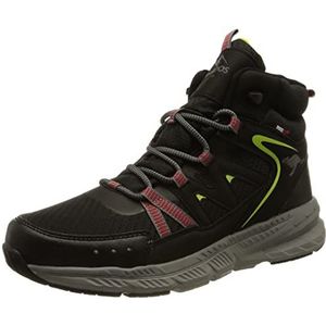 KangaROOS Unisex K-UO Nod Mid RTX Wandelschoen, Jet Black/Lime, 43 EU