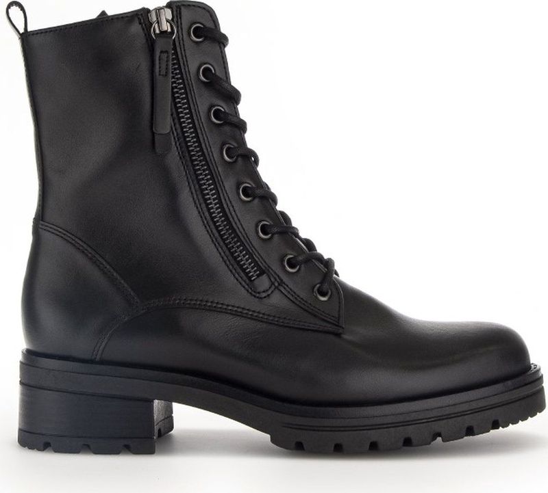 Gabor - 32.785.87 - Veterboots - Zwart - Leer/Textiel