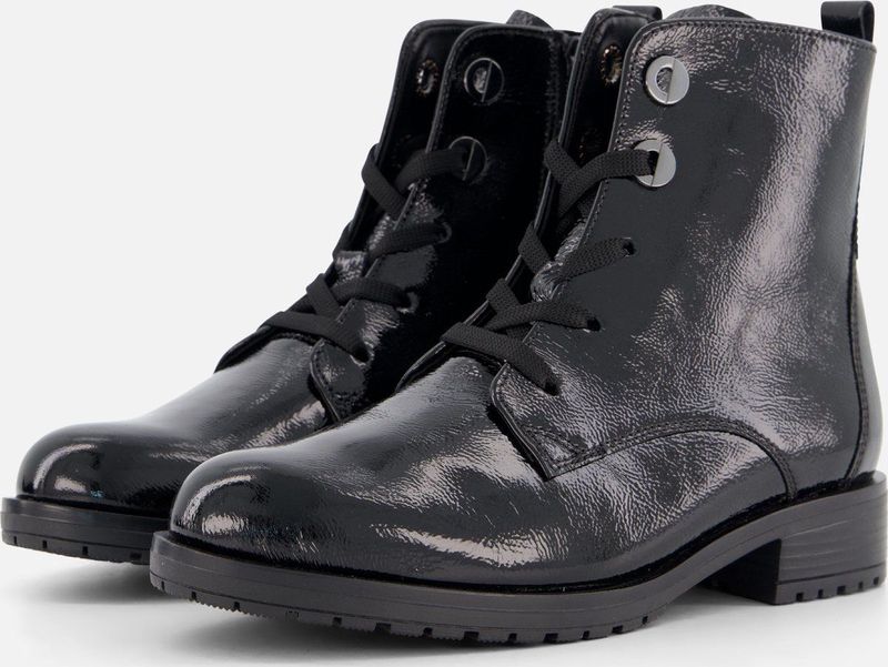 Gabor Veterboots zwart Lak leer
