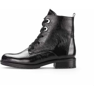 Gabor Veterboots zwart Lak leer