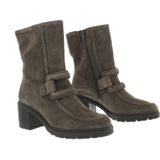 Gabor - Enkellaarsje - Mohair - Suede - Ritssluiting - Gesp Detail