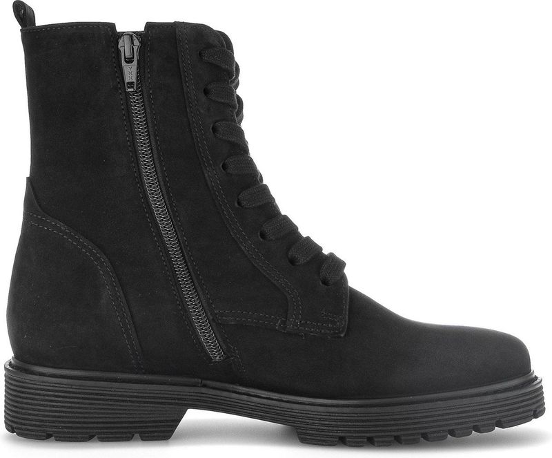 Gabor - Dames Veterschoenen - Zwart - Comfortabele Veterboots