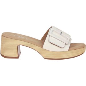 Gabor - Comfort Slipper - Beige - Lederen Damesslipper