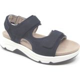 Gabor Dames plateausandalen, damessandalen, uitneembaar voetbed, comfortabel, zomerschoenen, vrijetijdsschoenen, open schoenen, strandschoenen, blauw, 38 EU / 5 UK, Blauw 36, 38 EU
