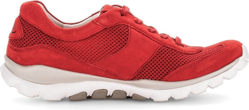 Gabor rollingsoft sensitive 966 68 - dames rollende wandelsneaker - rood
