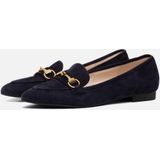 Gabor Instappers blauw Suede