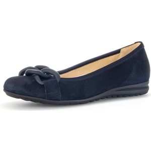 Gabor Klassieke ballerina's voor dames, platte ballerina's, medium extra breedte (G), balletschoenen, balletflats, uitgaanschoenen, donkerblauw (uni), 38 EU / 5 UK, donkerblauw 36, 38 EU