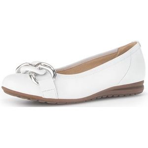 Gabor Klassieke ballerina voor dames, G-breedte 42.625, wit, Wit 50, 38 EU