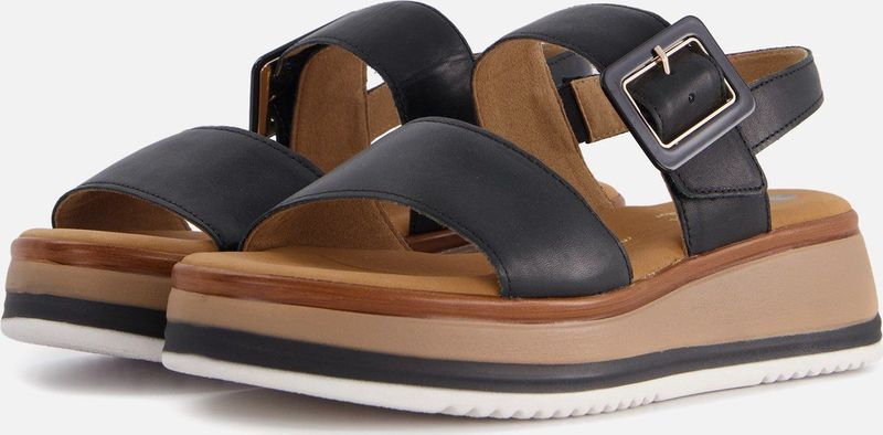 Gabor - 42.744 Sandalen - Zwart - Leer