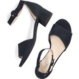 Gabor - Comfort Sandalen - Donkerblauw - Suède - Verstelbaar Enkelbandje