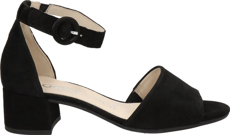 Gabor Sandalen met hak zwart Suede - Dames