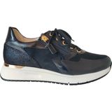 Gabor - 448 - Sneakers - Donkerblauw/Zwart - Gladleer/Suède