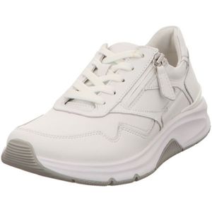 Gabor Low-Top sneakers voor dames, lage schoenen voor dames, wit 51, 44 EU