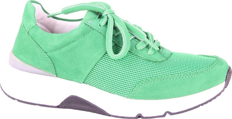 Gabor - Rollingsoft Dames Wandelsneaker - Groen - Suède