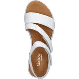Gabor Comfort Dames Sandaal - Wit - Verstelbare Band met Klittenband
