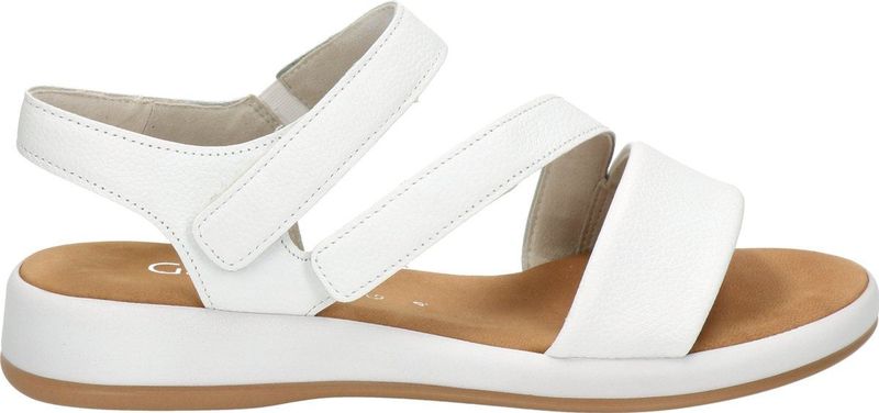 Gabor Comfort Dames Sandaal - Wit - Verstelbare Band met Klittenband