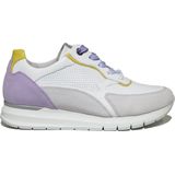 Gabor 355 Nap Velour Lack Weis-sneakers Gabor-veterschoen gabor