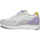 Gabor 355 Nap Velour Lack Weis-sneakers Gabor-veterschoen gabor