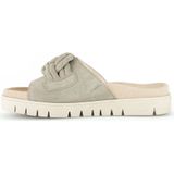 Muiltjes - Effen - Leer/Suède - Open Toe - Platte Hak