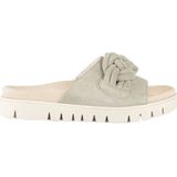 Muiltjes - Effen - Leer/Suède - Open Toe - Platte Hak