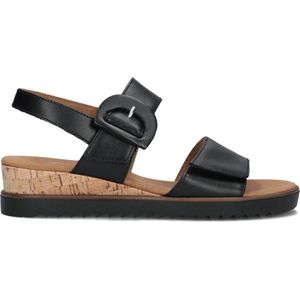 Gabor 752 Sandalen - Met Sleehak - Dames - Zwart