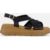 Gabor - Dames Pumps - Zwart - Leer - Platte Sandalen