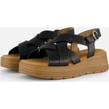 Gabor - Dames Pumps - Zwart - Leer - Platte Sandalen