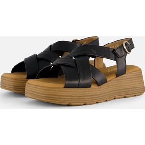 Gabor Sandalen zwart Leer - Dames