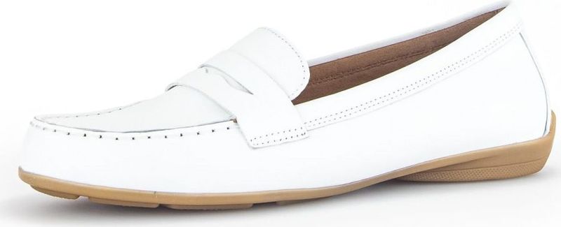 Gabor - Slip-On Loafers - Wit - Leer