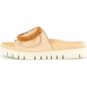 Gabor - Dames Slipper - Suede - Kleur: Zwart - Leer Voetbed