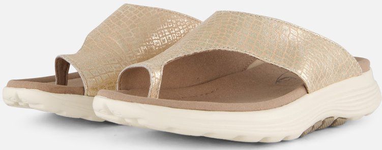 Gabor - Rollingsoft Slippers - Goud - Synthetisch - Rubber Zool