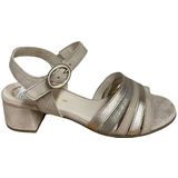 Gabor - Zomersandalen - Beige - Goud - Suède - Meerdere Bandjes