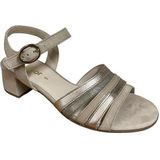 Gabor - Zomersandalen - Beige - Goud - Suède - Meerdere Bandjes