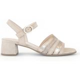 Gabor - Zomersandalen - Beige - Goud - Suède - Meerdere Bandjes