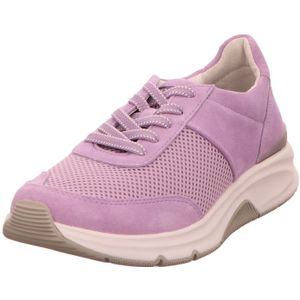 Gabor, Schoenen, Dames, Paars, 39 EU, Suède, Rollingsoft Dames Wandelsneaker