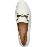 Gabor - 211 - Instappers - Wit - Suèdelook - Leren Voetbed