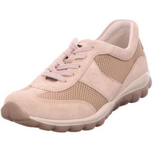 Gabor rollingsoft sensitive 46.966.23 - dames rollende wandelsneaker - beige - maat 42 (EU) 8 (UK)