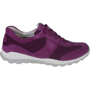 Gabor rollingsoft sensitive 966 - dames rollende wandelsneaker - paars