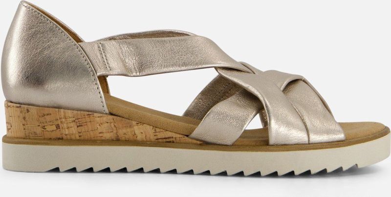 Hush Puppies Dames Sandaal Platino | Goud | Maat: 37