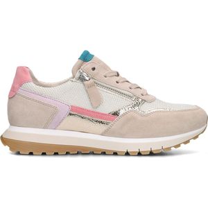 Sneakers - Beige - Suède en Leer - Model 378