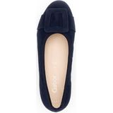 Gabor Klassieke ballerina's voor dames, platte vrouwen, lichte extra breedte (G), donkerblauw 46, 38.5 EU