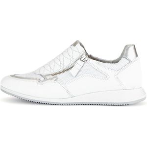 Gabor - 46.408 Sneakers - Wit/Zilver - Leer